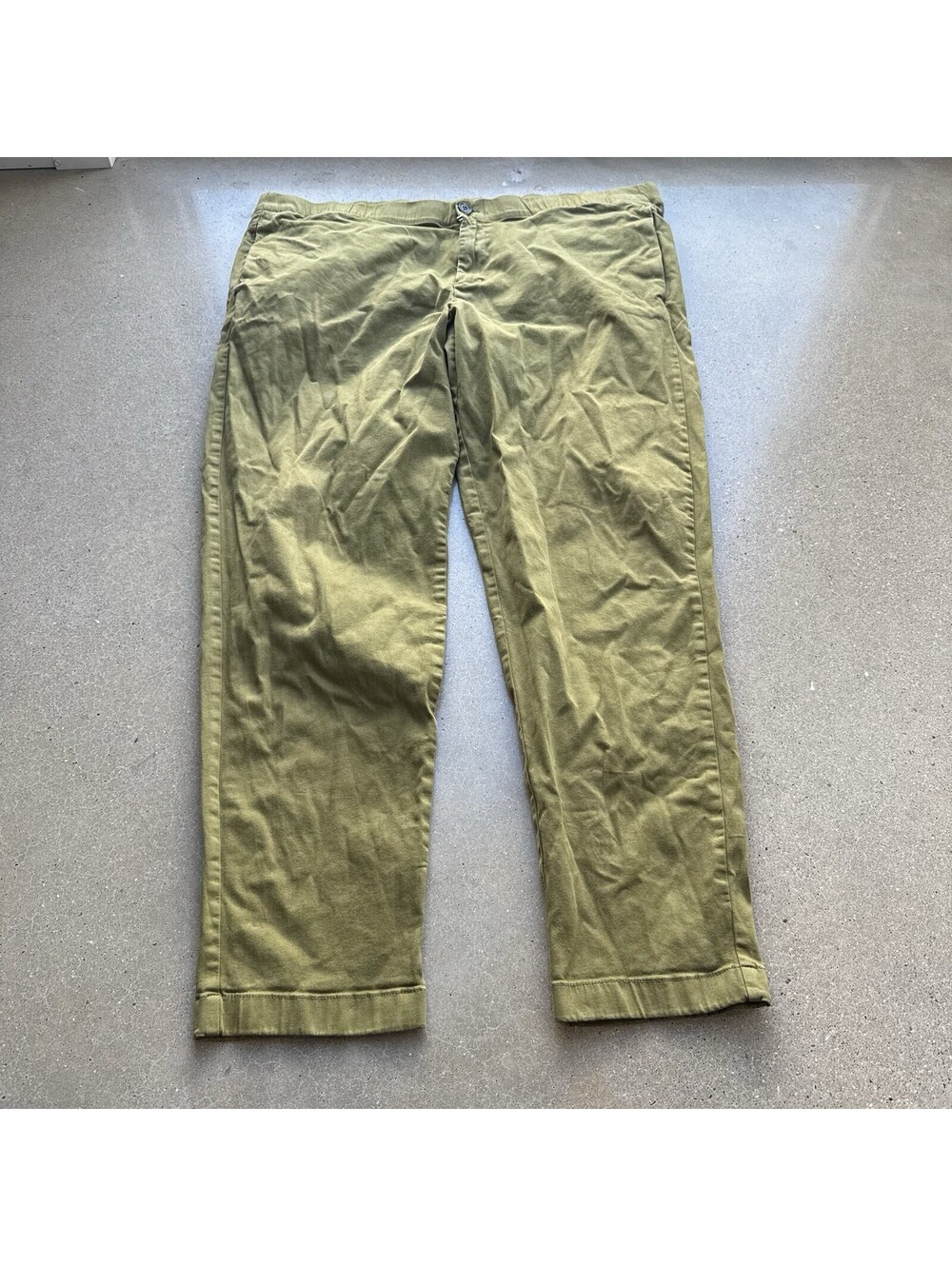 Bonobos Pants Mens XXL Green Jogger Stretch Elastic Waist Cuffed Casual Travel